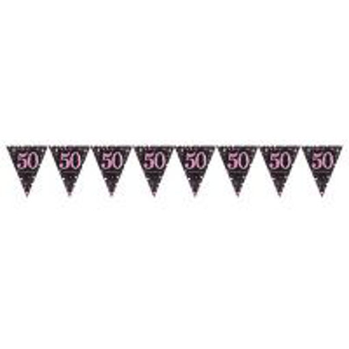 Picture of 50TH PINK SPARKLING BUNTING